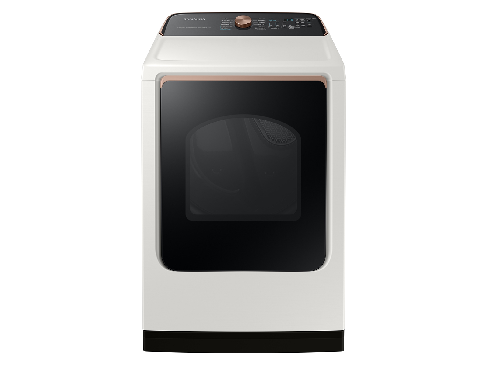 Photos - Tumble Dryer Samsung 7.4 cu. ft. Smart Gas Dryer with Steam Sanitize+ in Ivory(DVG55CG7 