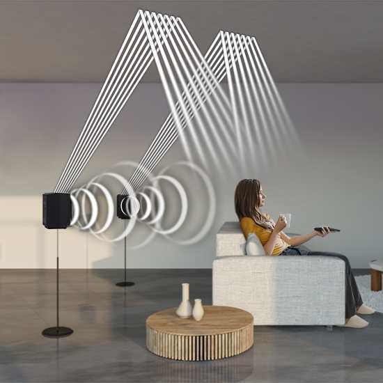 Extra speakers. Extra action.