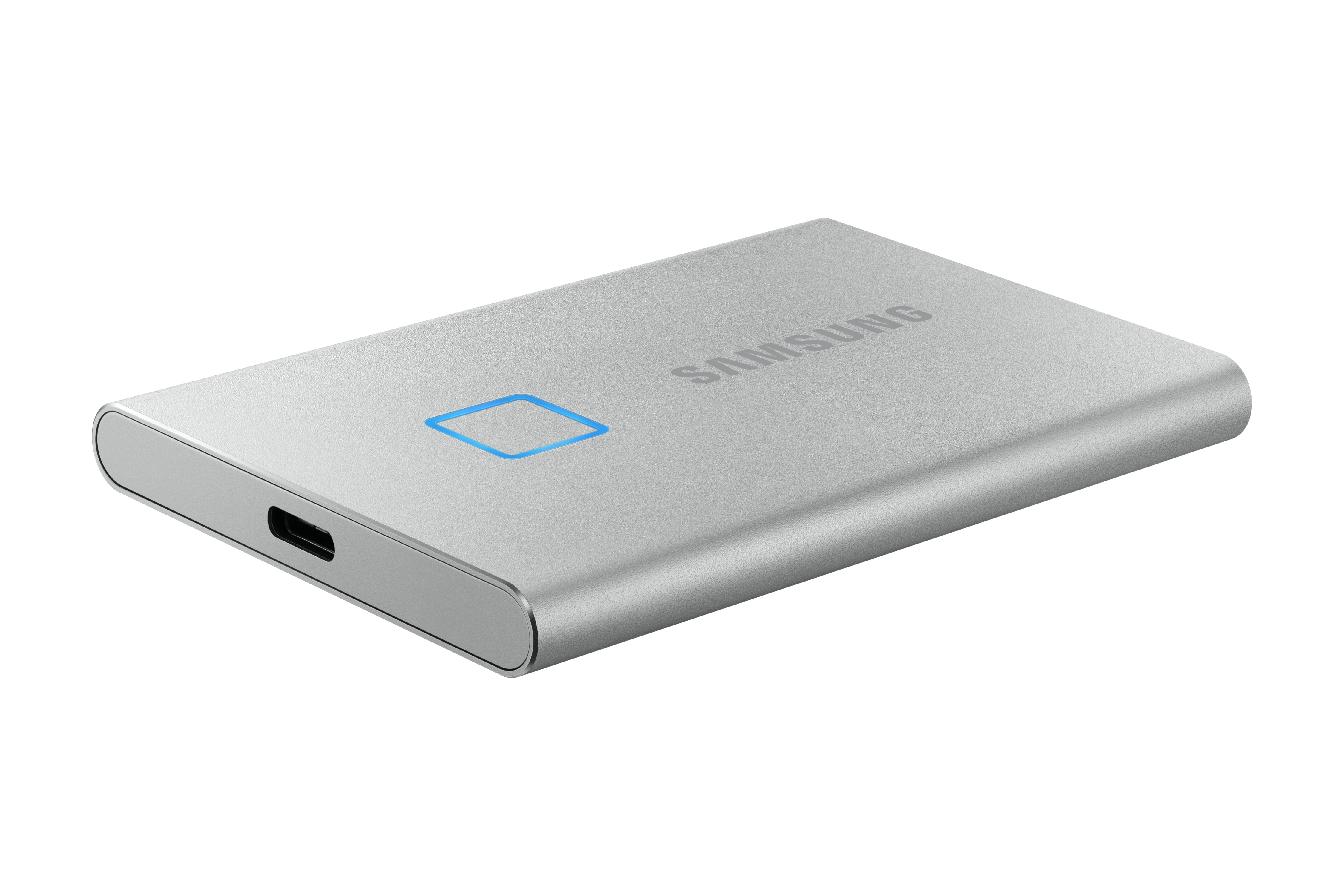 Portable SSD T7 TOUCH USB 3.2 500GB (Silver) Memory & Storage - MU