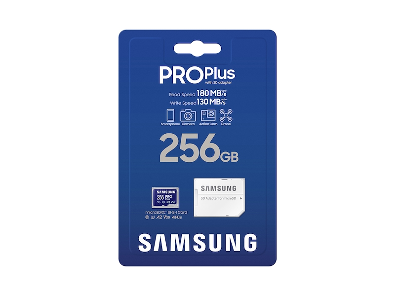 256GB PRO Plus microSDXC Card w/ Adapter