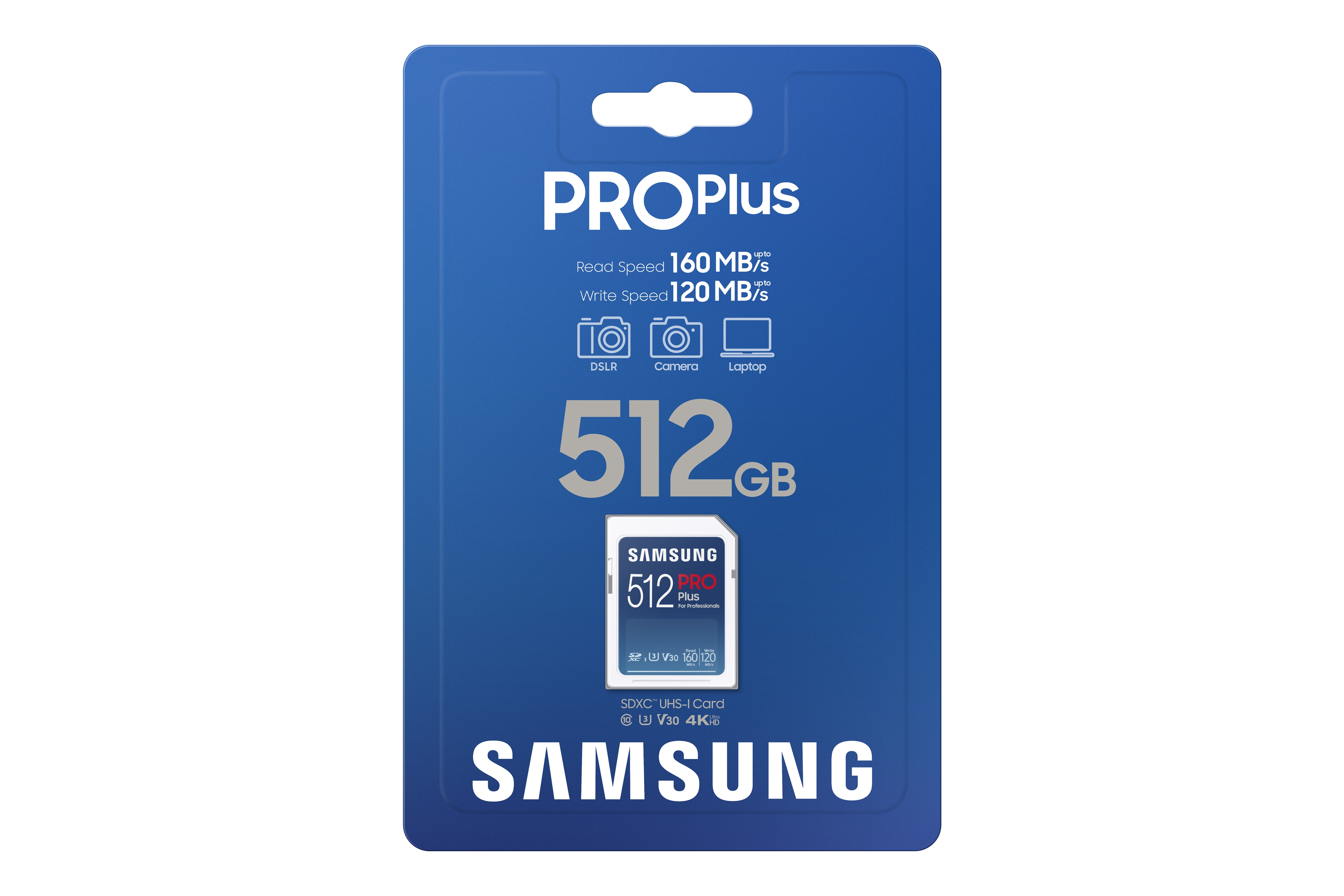 PRO Plus + Reader Full Size SDXC Card 512GB Memory & Storage - MB