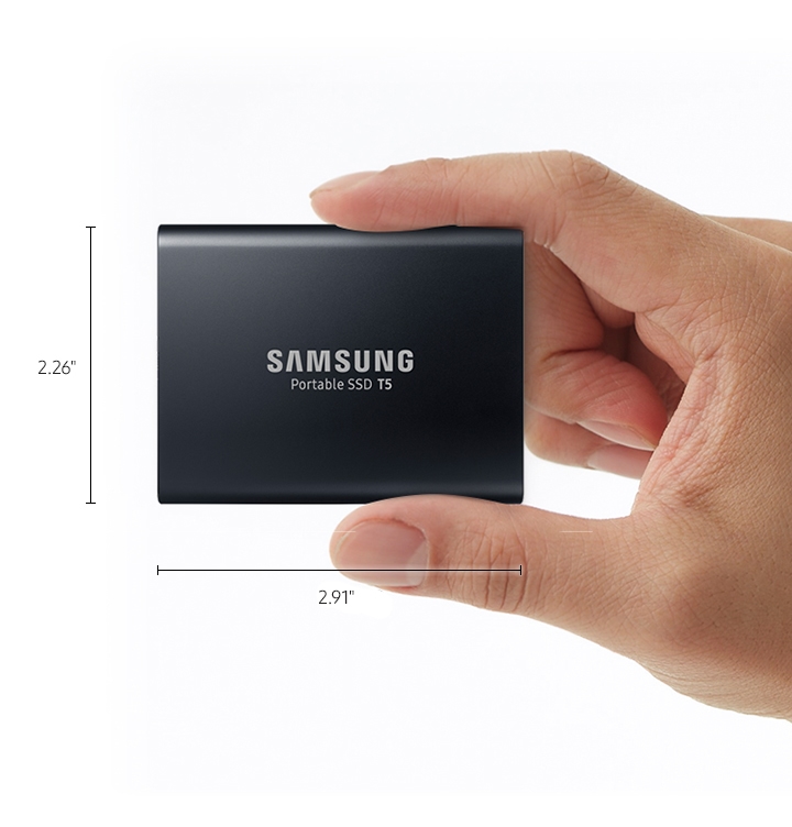 Samsung Portable T5 EVO - SSD externe - USB C 3.2 - Câble USB C