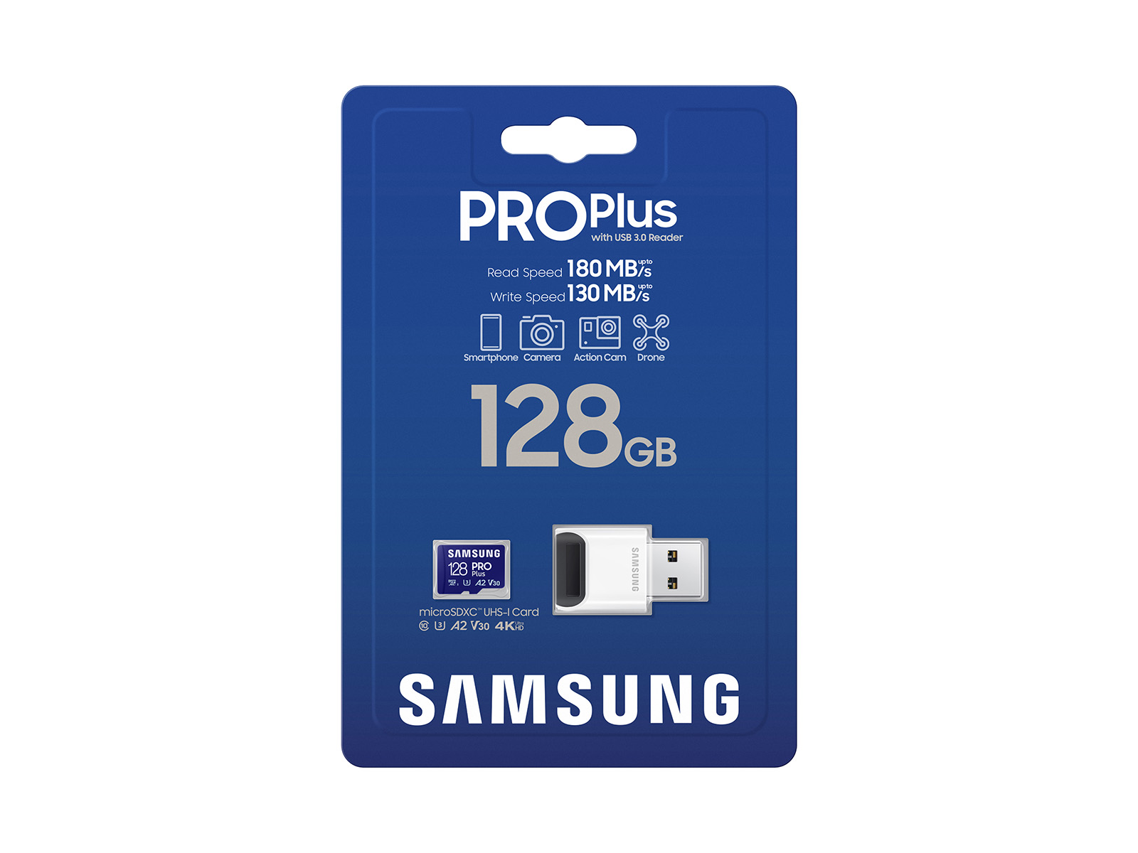 Thumbnail image of PRO Plus + Reader microSDXC 128GB