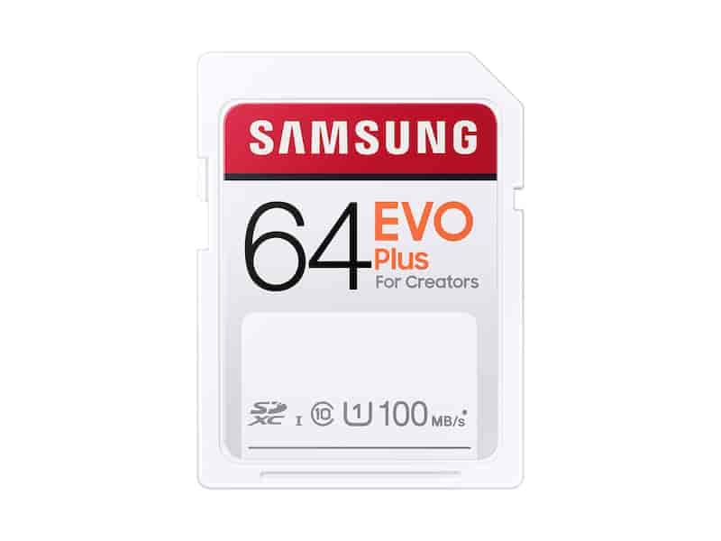 EVO Plus SDXC Full-size SD Card 64GB