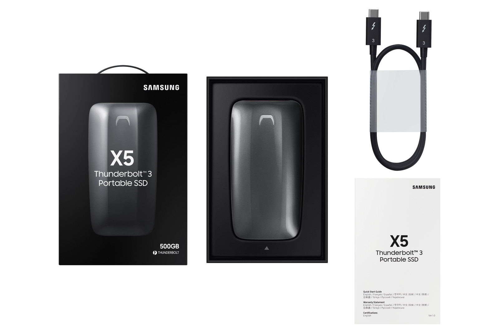 Portable SSD X5 500GB Memory & Storage - MU-PB500B/AM | Samsung US
