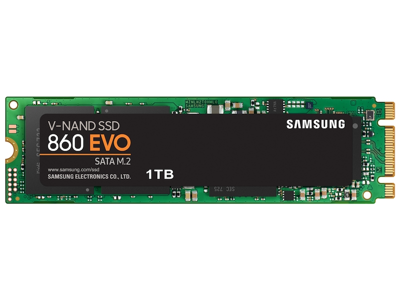 860 EVO M.2 SATA 1TB Memory & Storage MZ-N6E1T0BW | Samsung US