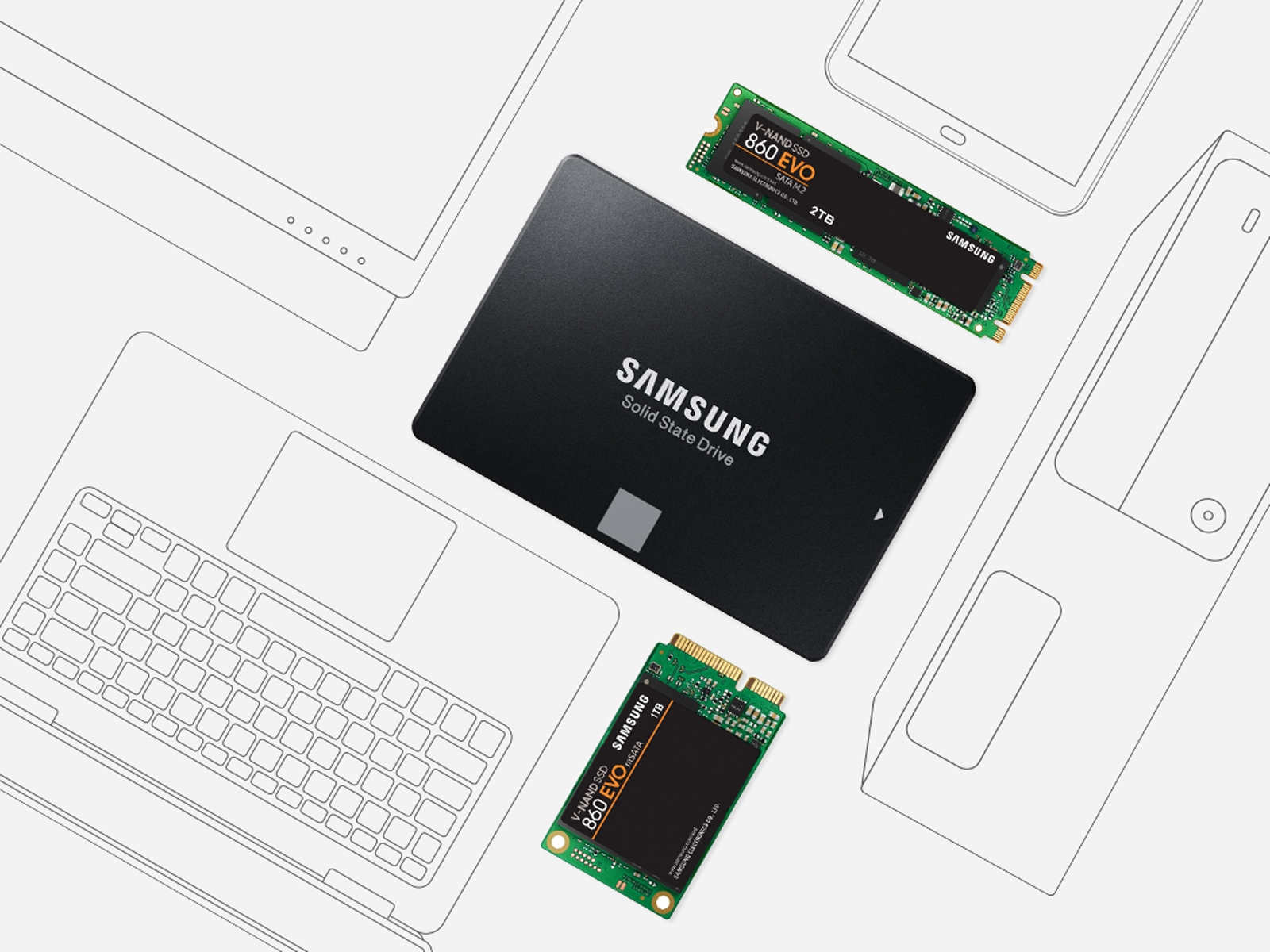 値下新品未開封 Samsung SSD 1TB 860EVO PCパーツ