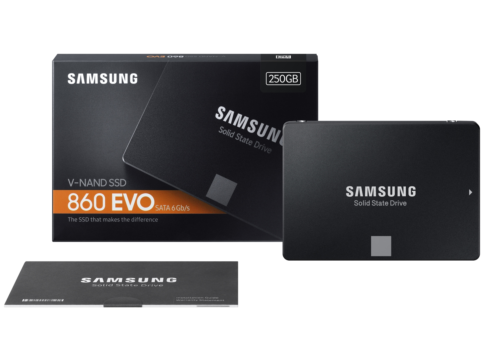 DISQUE SSD M2 SAMSUNG 860 EVO 250GO INTERNE V-NAND (MZ-N6E250BW)