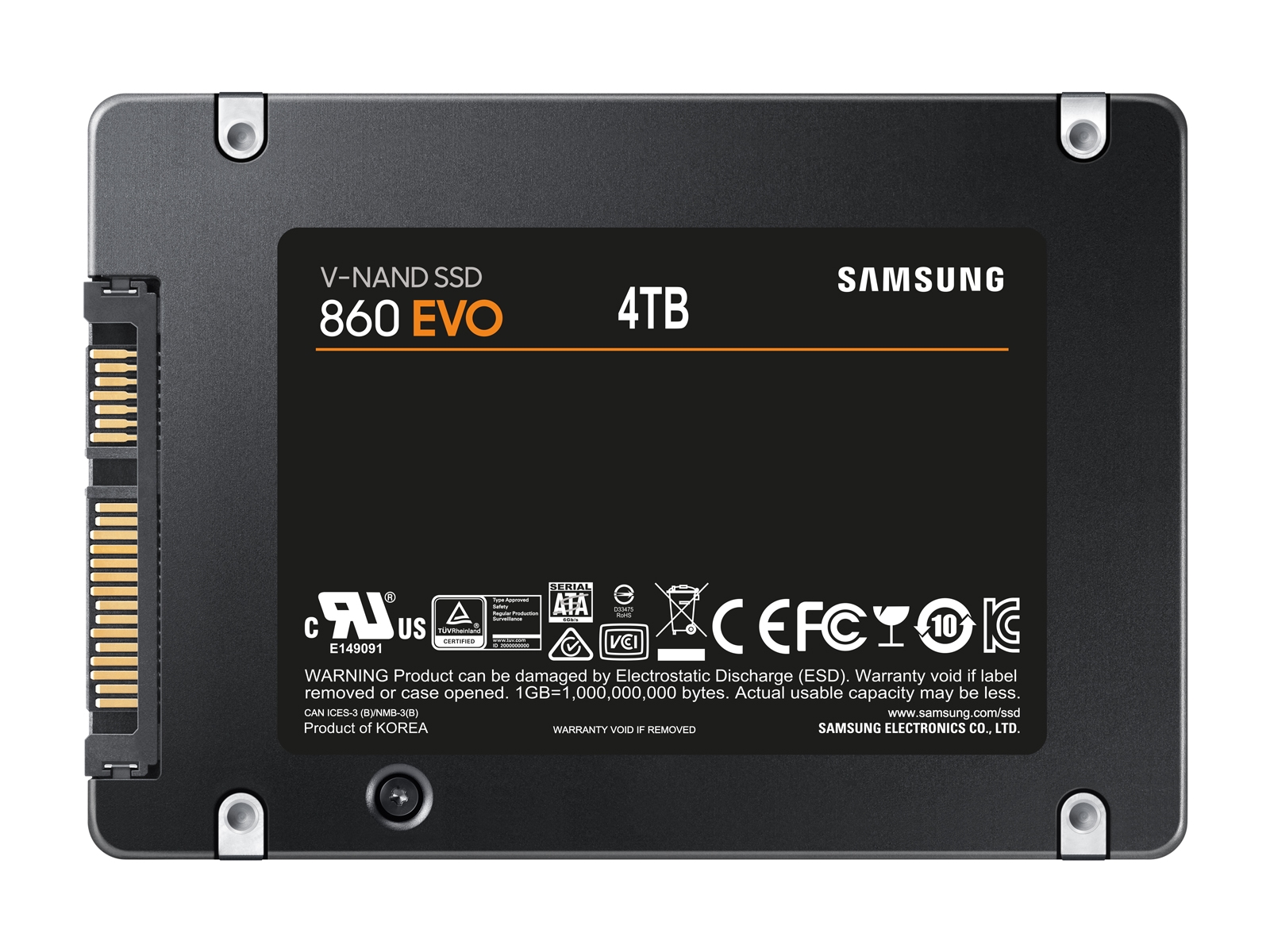 klon Dekorative Bevæger sig ikke SSD 860 EVO 2.5 inch SATA III 4TB Memory & Storage - MZ-76E4T0B/AM | Samsung  US