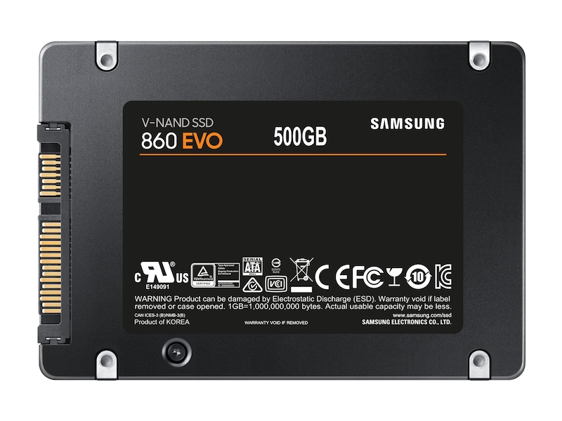 niveau Klæbrig Rodeo SSD 860 EVO 2.5" SATA III 500GB Memory & Storage - MZ-76E500B/AM | Samsung  US