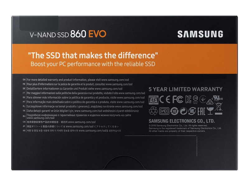 Despertar diferencia Emulación SSD 860 EVO 2.5" SATA III 500GB Memory & Storage - MZ-76E500B/AM | Samsung  US