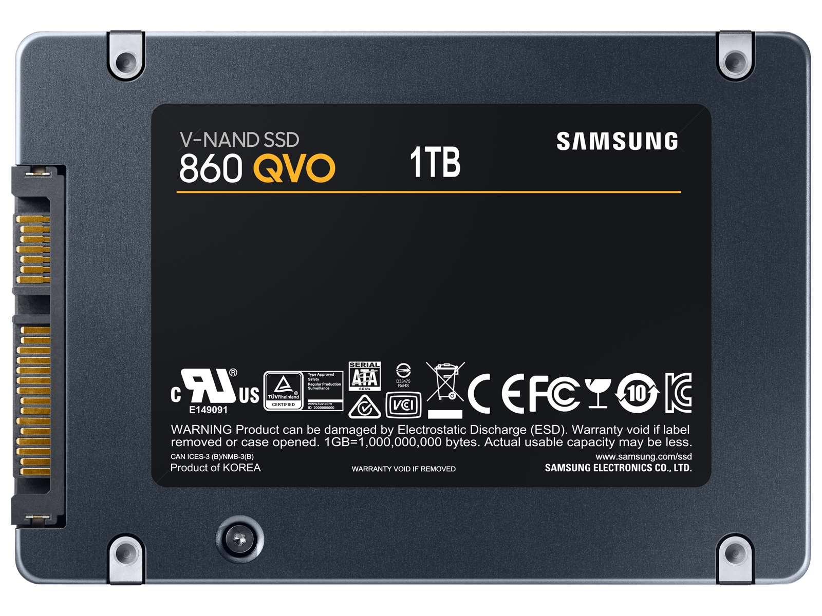 SSD 860 QVO 2.5” SATA III 1TB Memory & Storage - MZ-76Q1T0B/AM 
