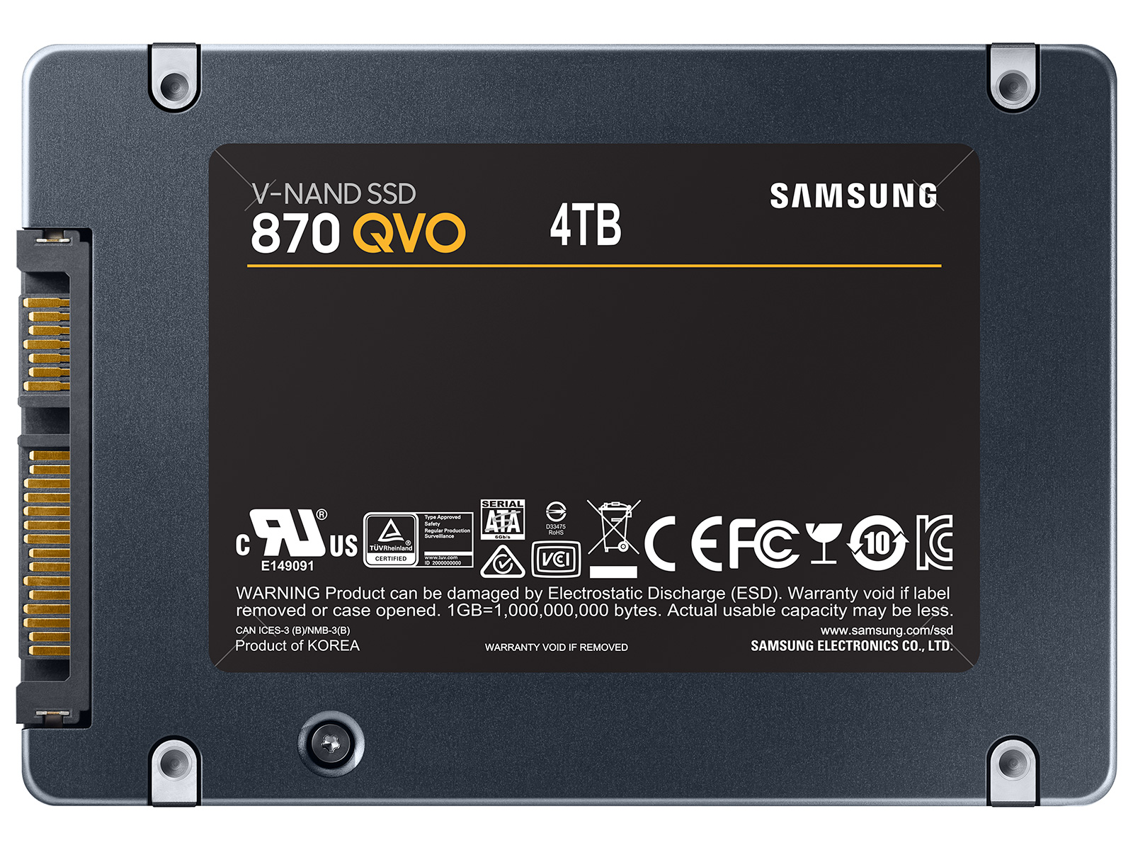 4TB】Samsung 870 QVO 4TB 2.5インチ SSD-