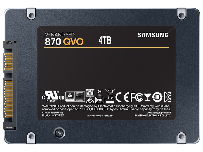 870 QVO SATA 2.5" SSD 4TB Memory & Storage - | Samsung US