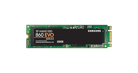 Logical trader Cereal SSD 860 EVO M.2 SATA 250GB Memory & Storage - MZ-N6E250BW | Samsung US