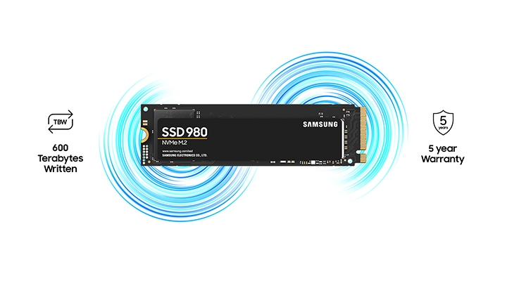 NVMe® MZ-V8V500B/AM - SSD Memory US 980 & 500GB 3.0 Storage Gaming Samsung PCIe® |