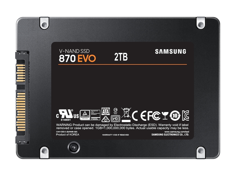 870 EVO SATA 2.5 SSD 2TB Memory & Storage - MZ-77E2T0B/AM