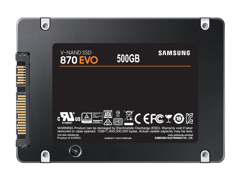 Disparo Abolladura Estrecho 870 EVO SATA 2.5" SSD 500GB Memory & Storage - MZ-77E500B/AM | Samsung US