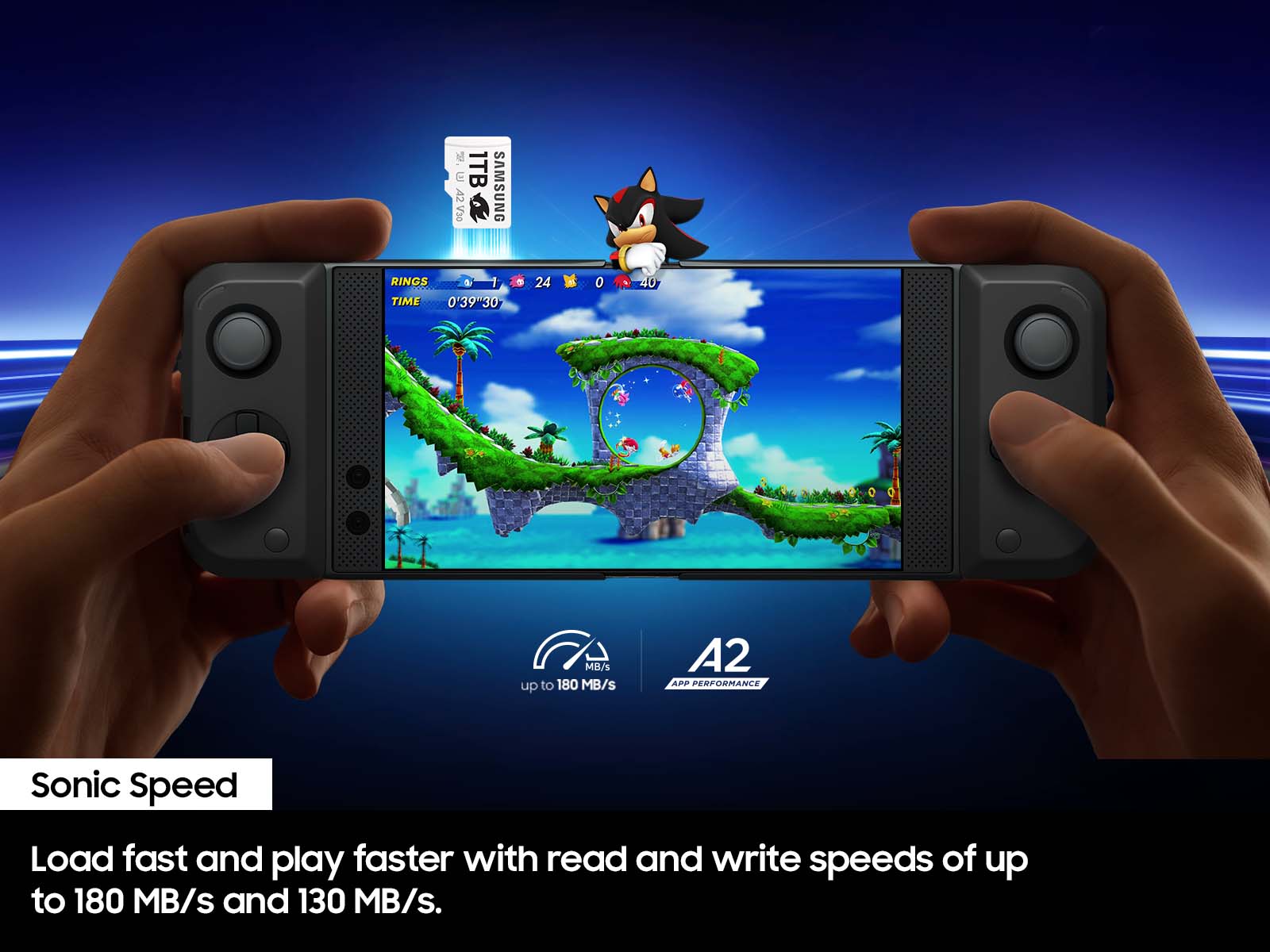 Buy Sonic the Hedgehog PRO Plus 128GB microSD to WIN...| Samsung US