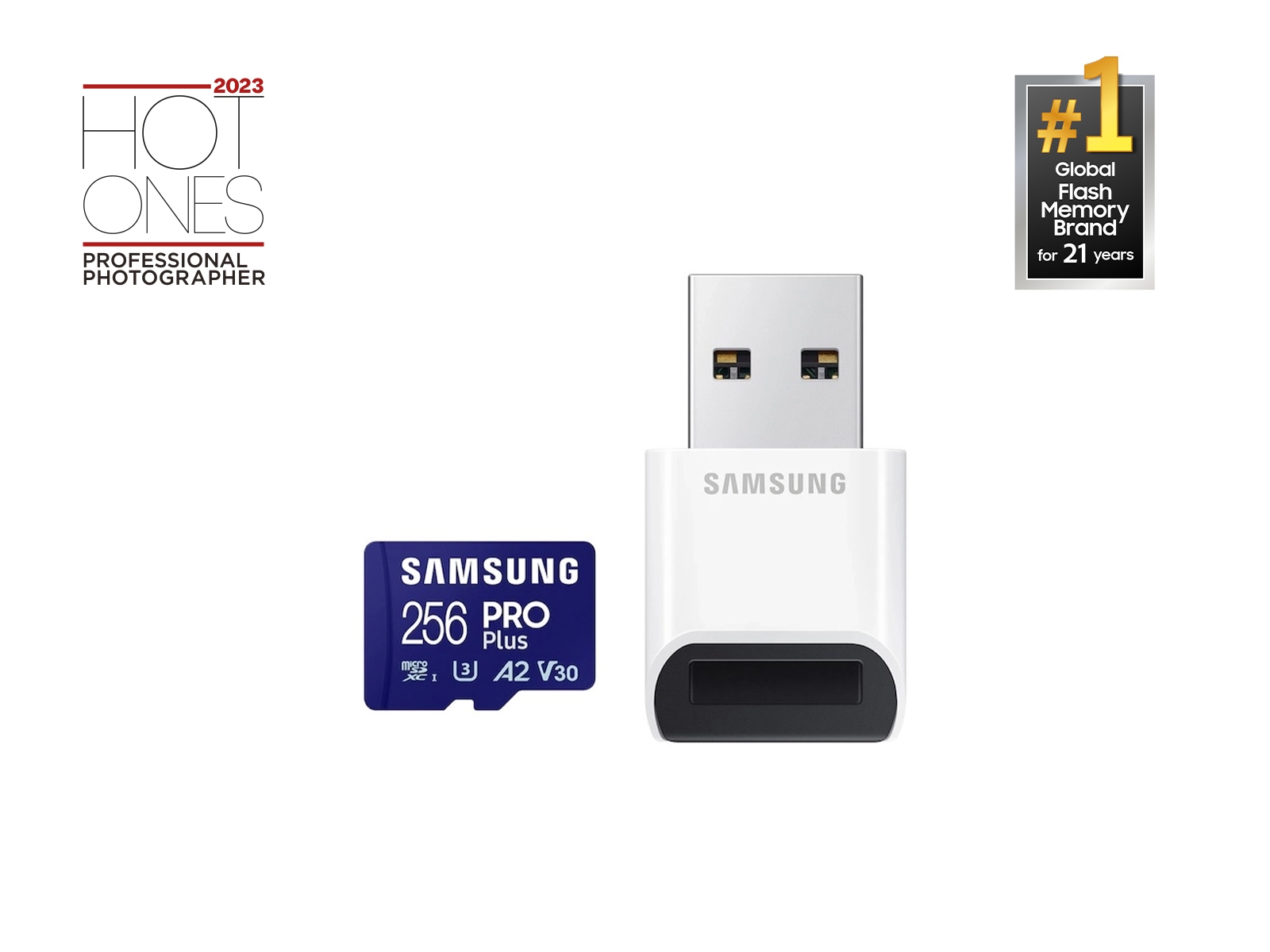 Thumbnail image of PRO Plus 256 GB microSDXC Card UHS-I + Reader