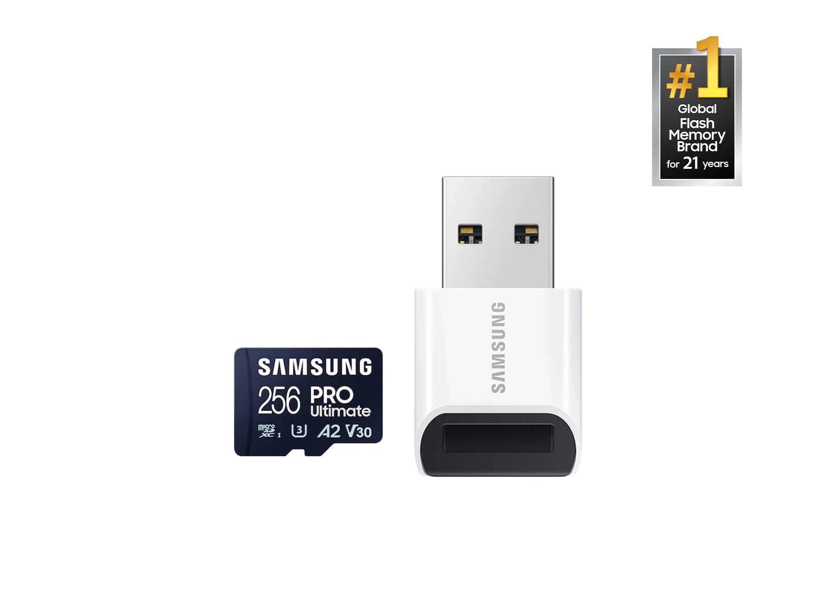 PRO Ultimate + Reader 256GB MicroSD Card UHS-I | Samsung US