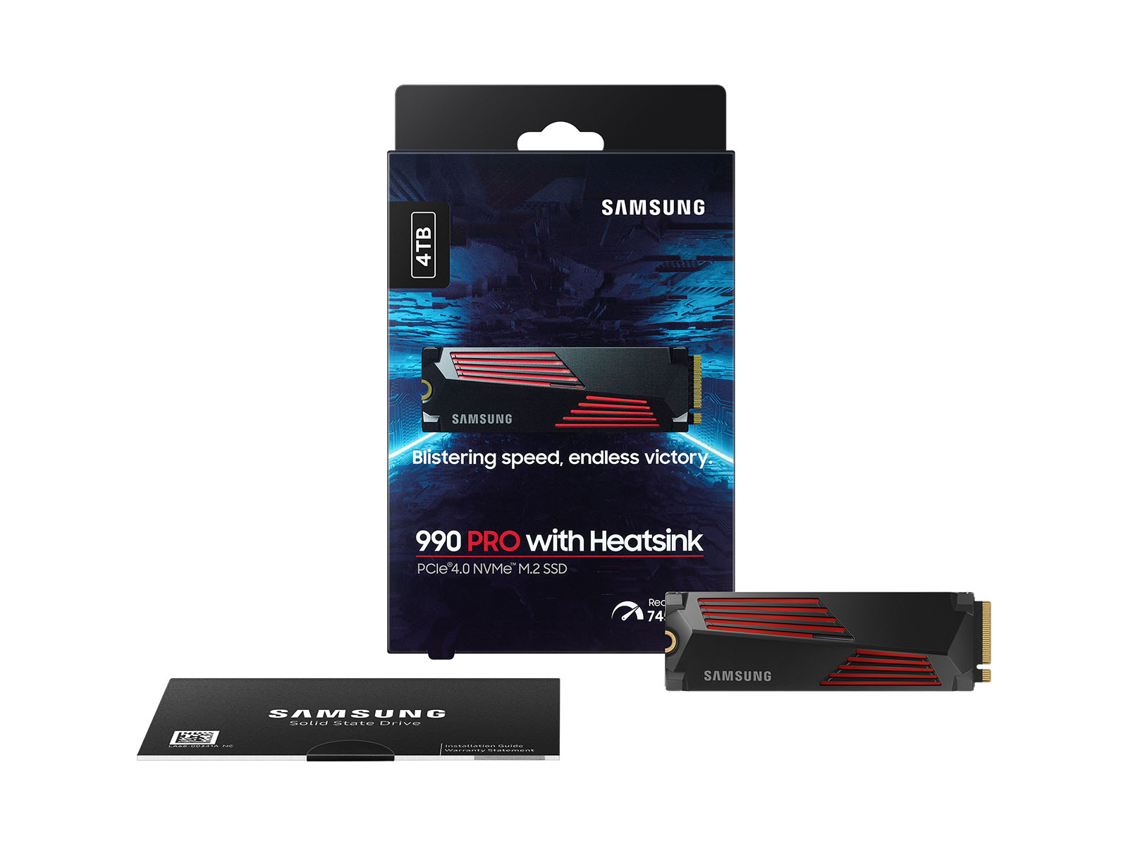 Samsung 990 PRO PCIe 4.0 NVMe SSD 4TB, Black 