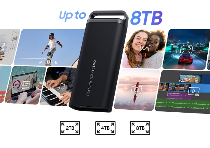 Portable SSD T5 EVO USB 3 2 8TB with USB Type C Flash Drive Portable SSD T5 EVO USB 3 2 8TB with USB Type C Flash Drive