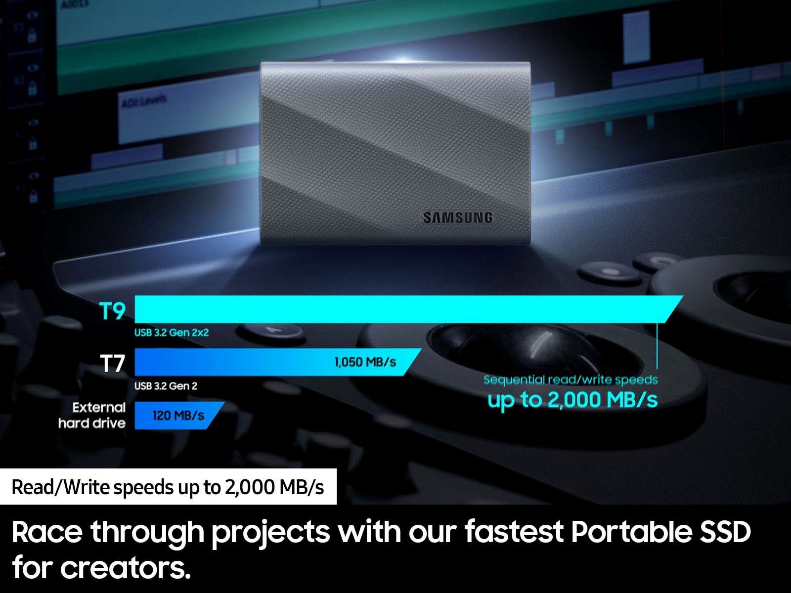Thumbnail image of Portable SSD T9 USB 3.2 Gen2x2 2TB Gray