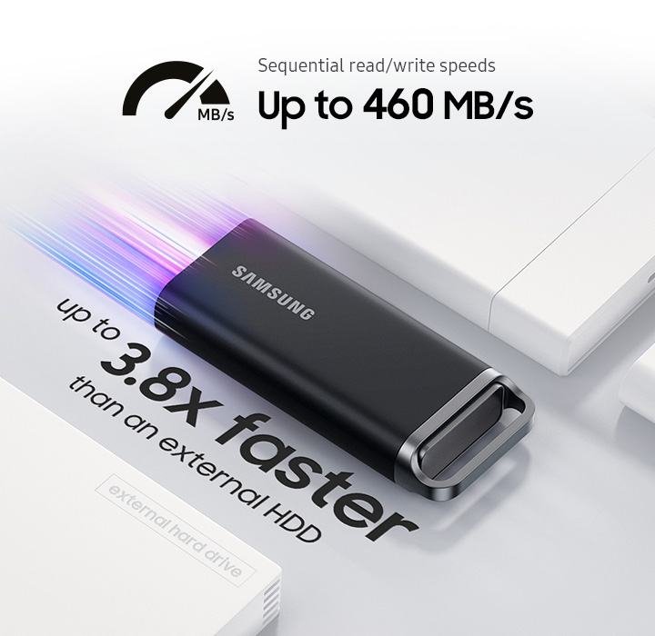 Samsung T5 EVO Portable SSD 8TB, Up to 460MB/s , USB 3.2 Gen 1, Ideal use  for Gamers & Creators Black MU-PH8T0S/AM - Best Buy