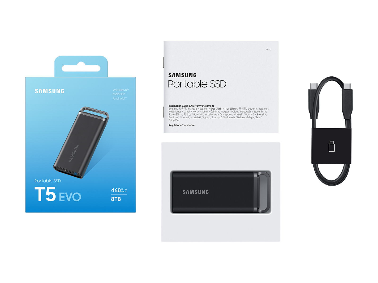 Portable SSD T5 EVO USB 3.2 8TB (Black)