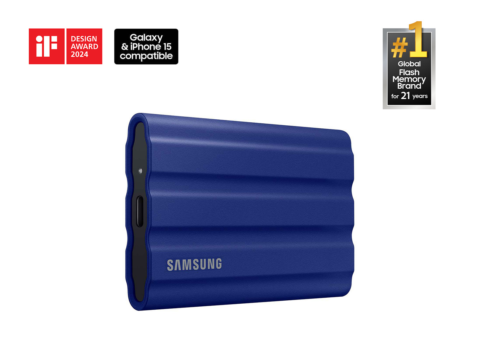 Thumbnail image of Portable SSD T7 Shield USB 3.2 2TB (Blue)