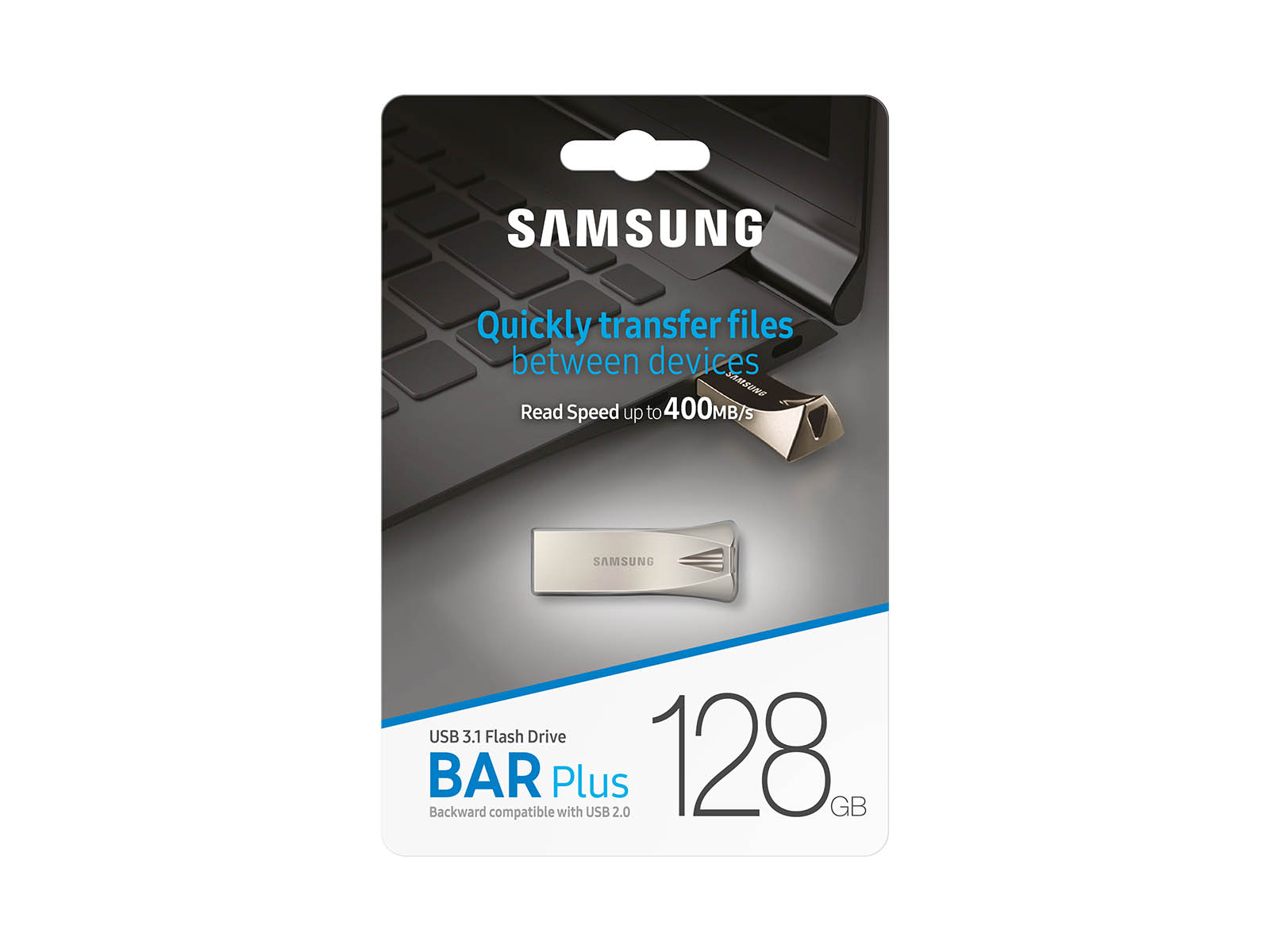 Thumbnail image of BAR Plus USB 3.1 Flash Drive 128GB Champagne Silver