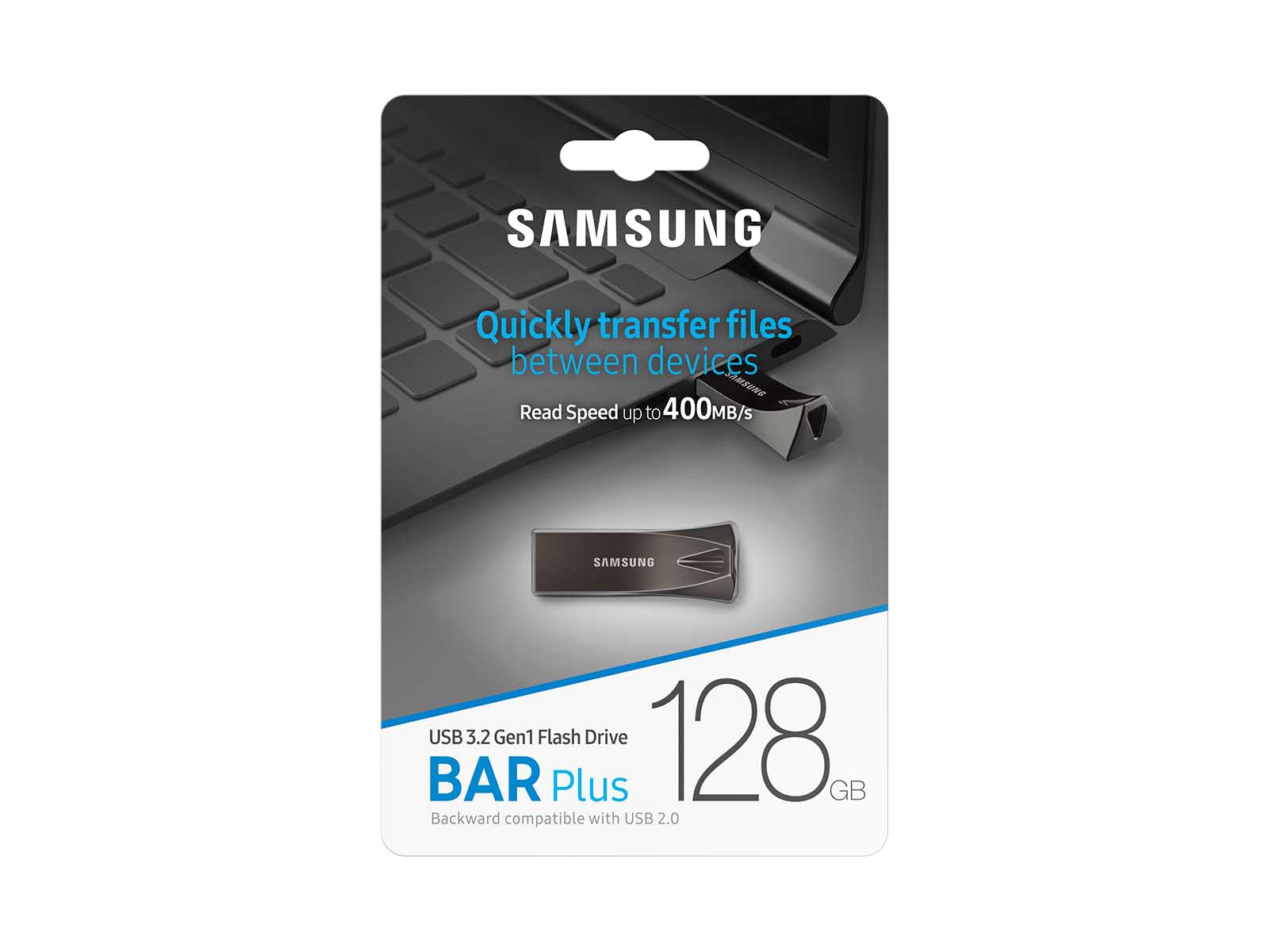 Thumbnail image of BAR Plus USB 3.1 Flash Drive 128GB Titan Grey