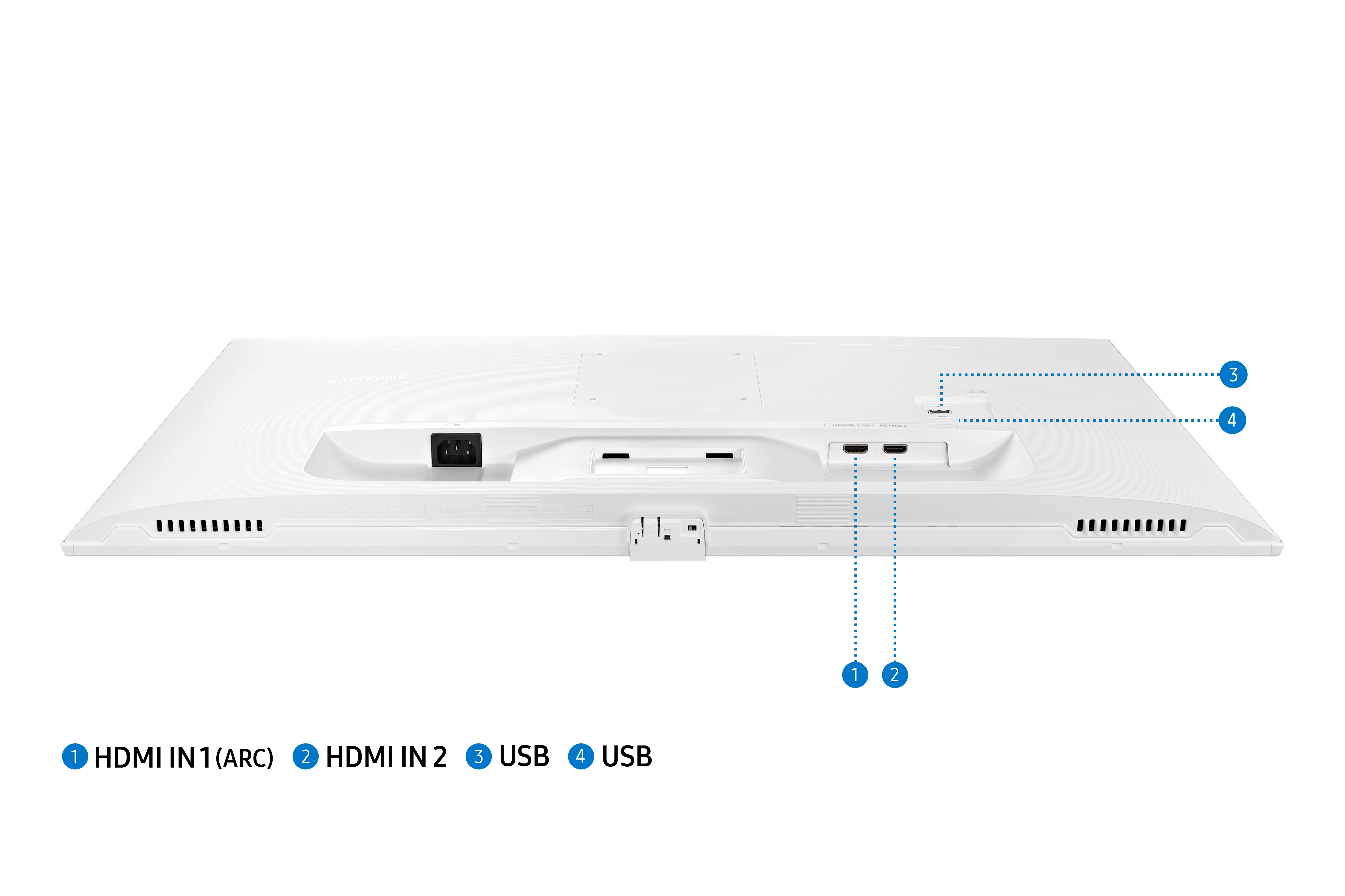 Best Buy: Samsung AM500 Series 27 LED FHD Smart Tizen Monitor White  LS27AM501NNXZA