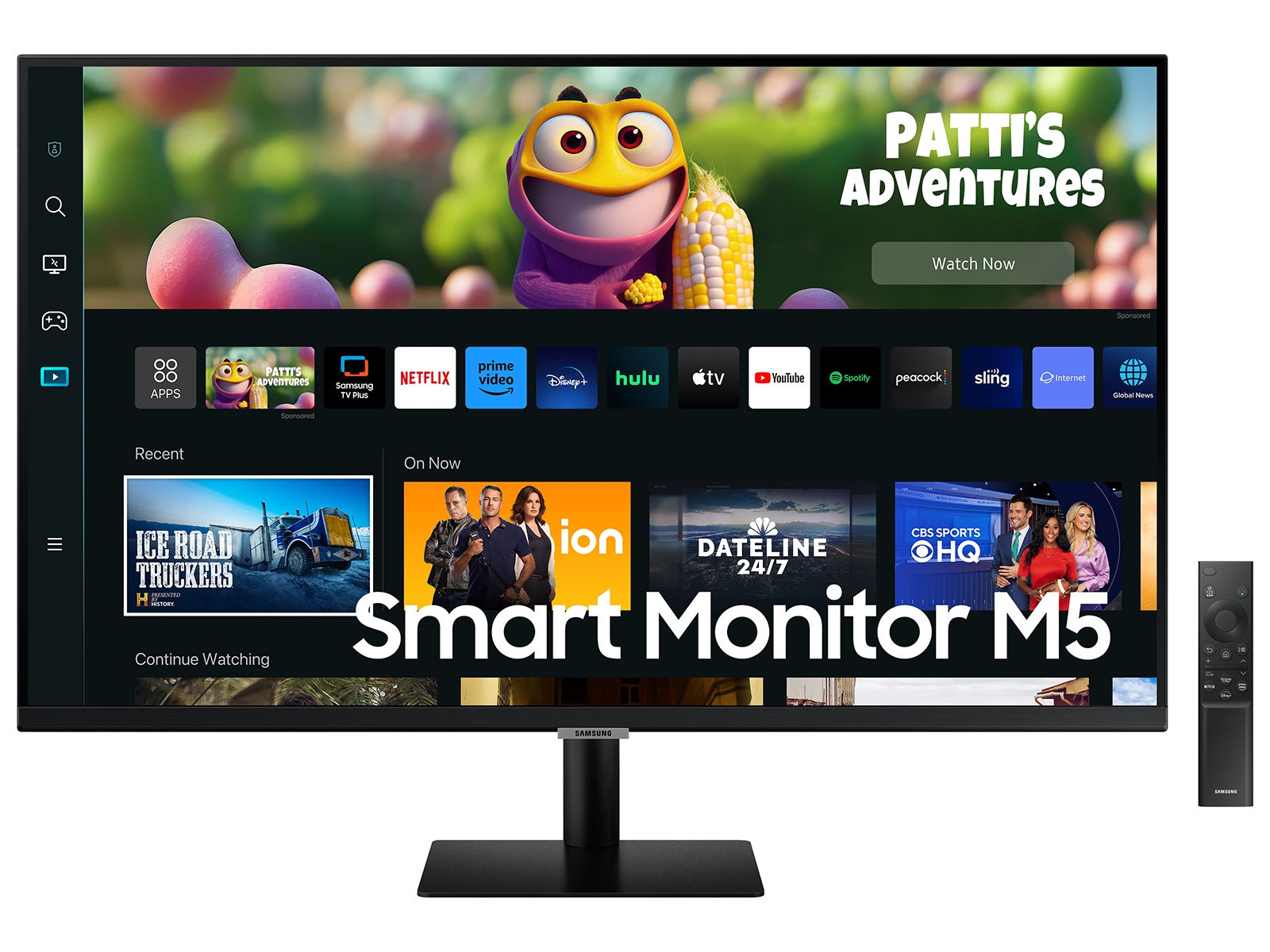 SAMSUNG Monitor inteligente FHD de la serie M50C de 27 pulgadas con  transmisión de TV, 4 ms, 60 Hz, HDMI, HDR10, reloj Netflix,  y más
