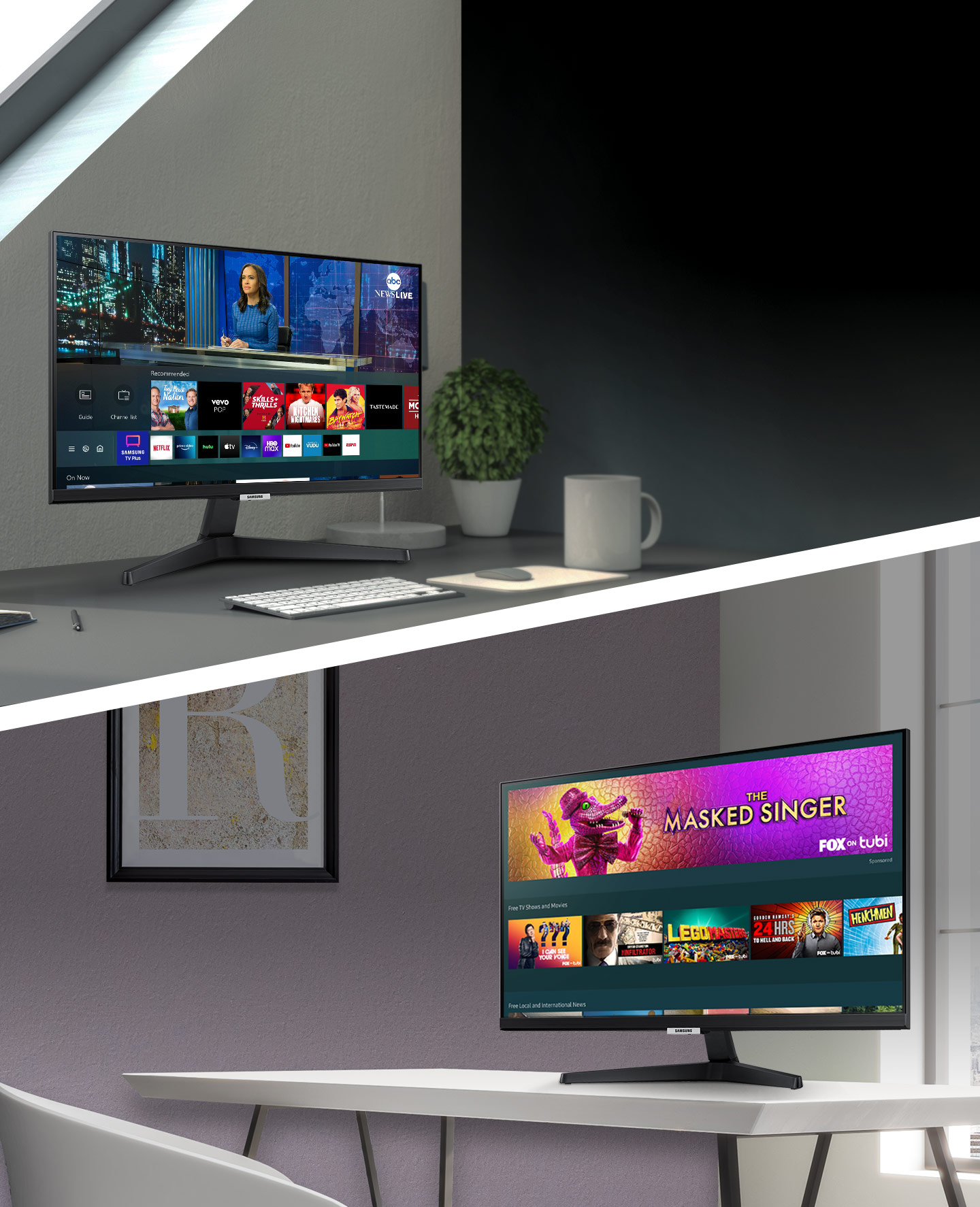 SAMSUNG M5 Series - Monitor inteligente FHD 1080p de 24 pulgadas y  transmisión de TV (sin sintonizador), Netflix, HBO, Prime Video, y más,  Apple