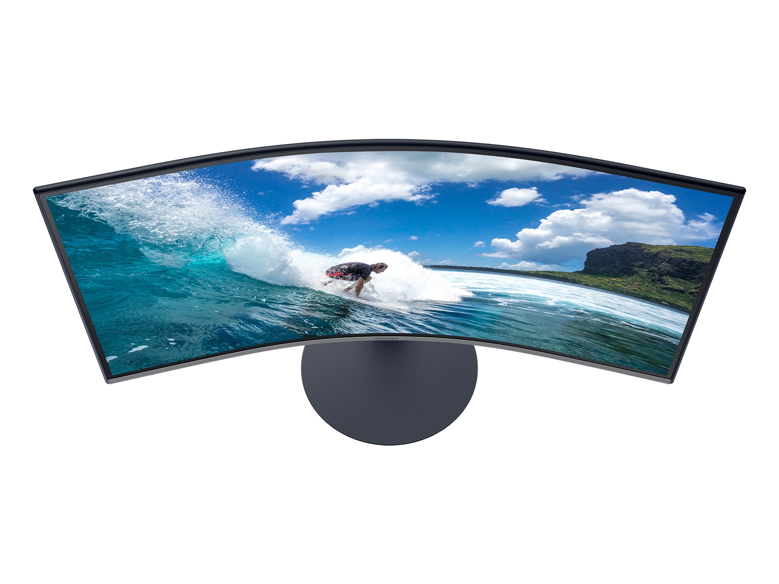 Monitor Samsung LED IPS Full HD De Pantalla Curva 1000R De 27 Pulgadas,  1920 x 1080 – HDMI, LC27T550FDLXZP 