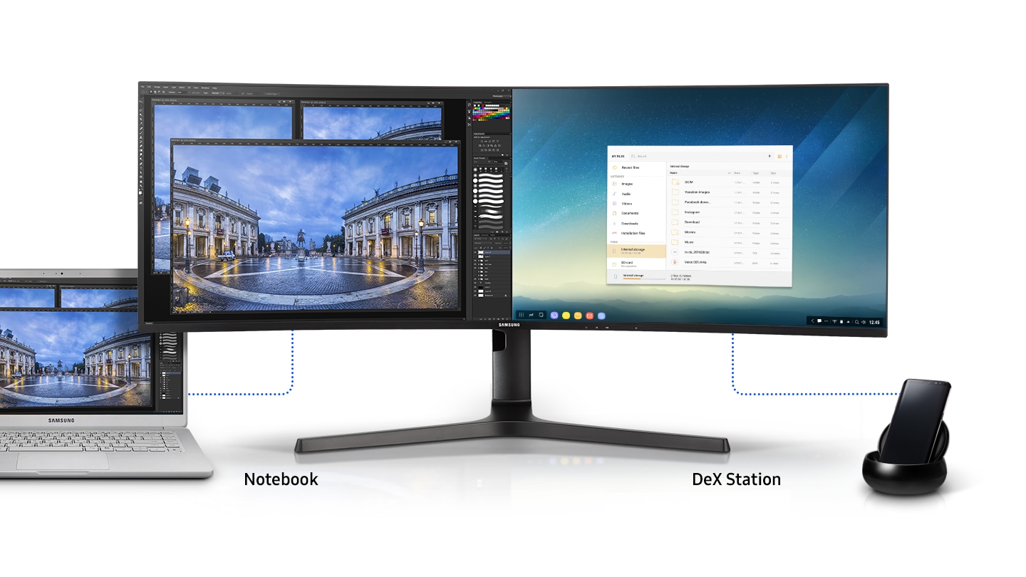 Samsung C49J890DKN 49(3840x1080) 32:9 visualización LCD Monitor :  : Electrónicos