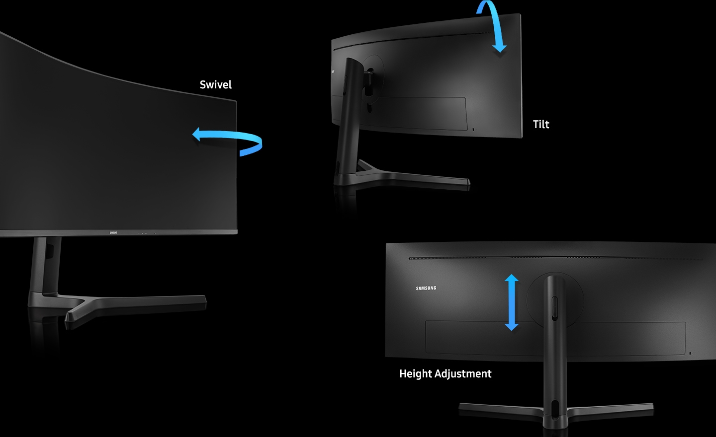 Let Vær opmærksom på subtraktion 43" CJ890 Super Ultra-Wide Curved Monitor Monitors - LC43J890DKNXZA |  Samsung US