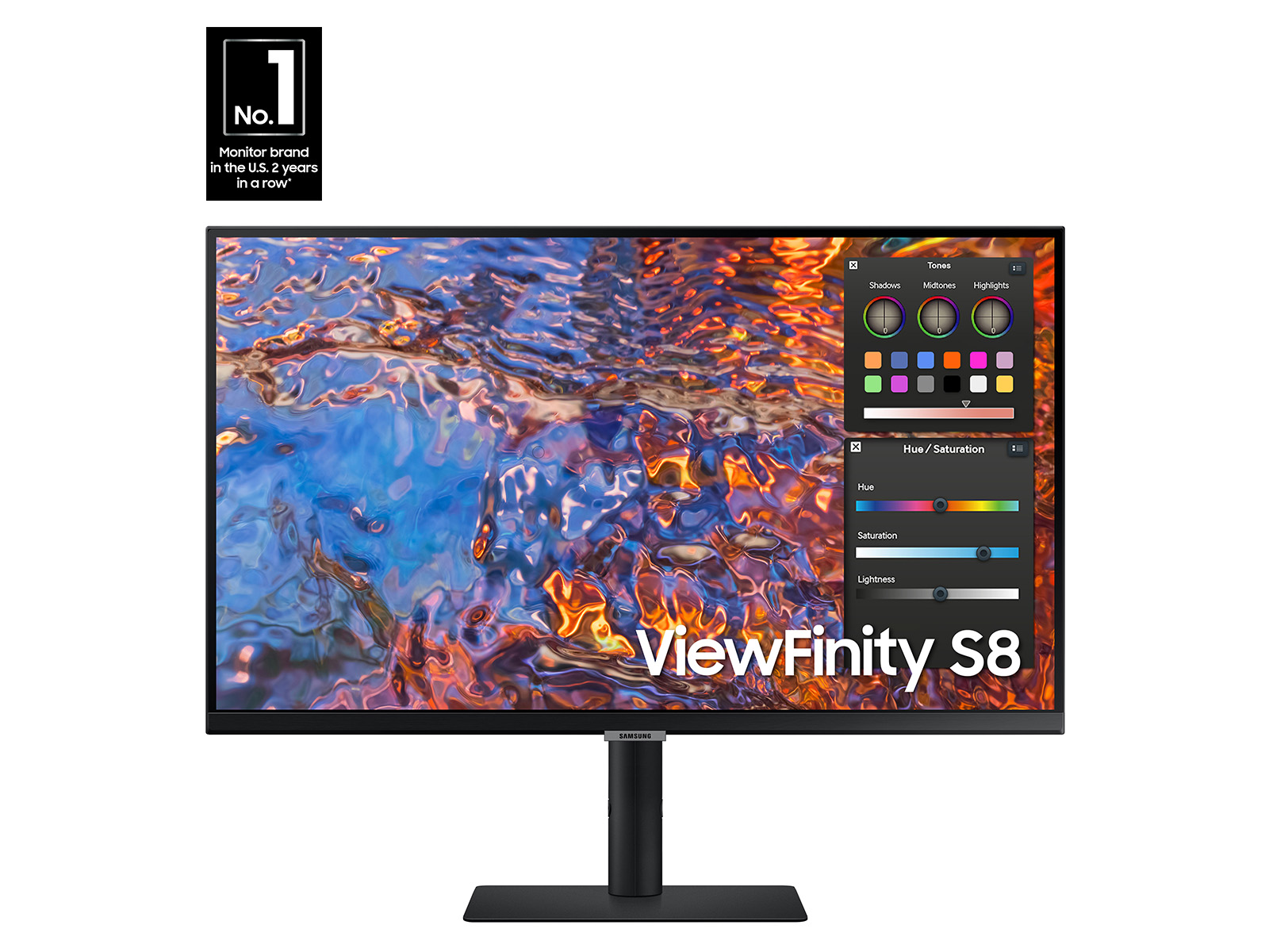 Photos - Monitor Samsung 27" ViewFinity S80PB 4K UHD IPS DCI-P3 98 DisplayHDR 400  w 
