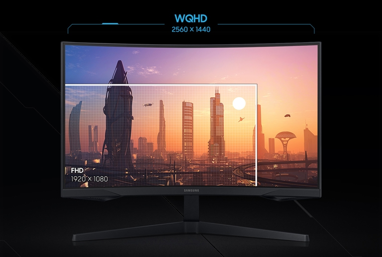 27 Odyssey G55T Gaming WQHD 144Hz 1ms HDR Curved Gaming Monitor