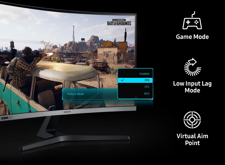Samsung 27 inch CJG50 1440p 144hz 4ms Curved Gaming Monitor