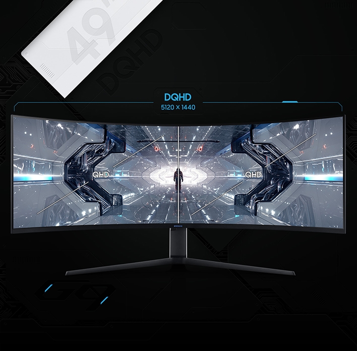 49” Samsung's largest 1000R gaming monitor - LC49G95TSSNXZA 