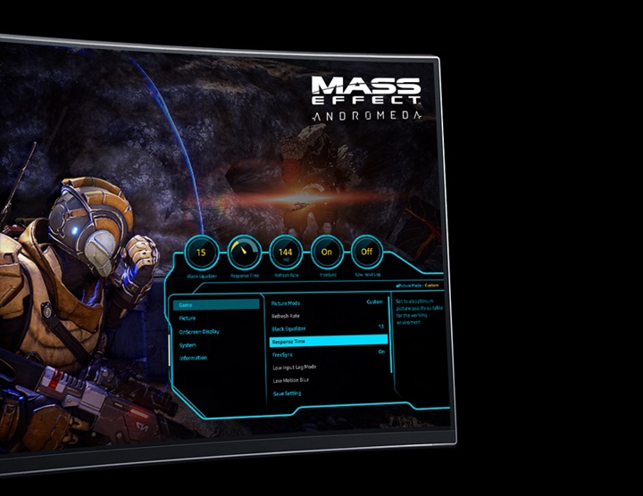 Game-style OSD dashboard