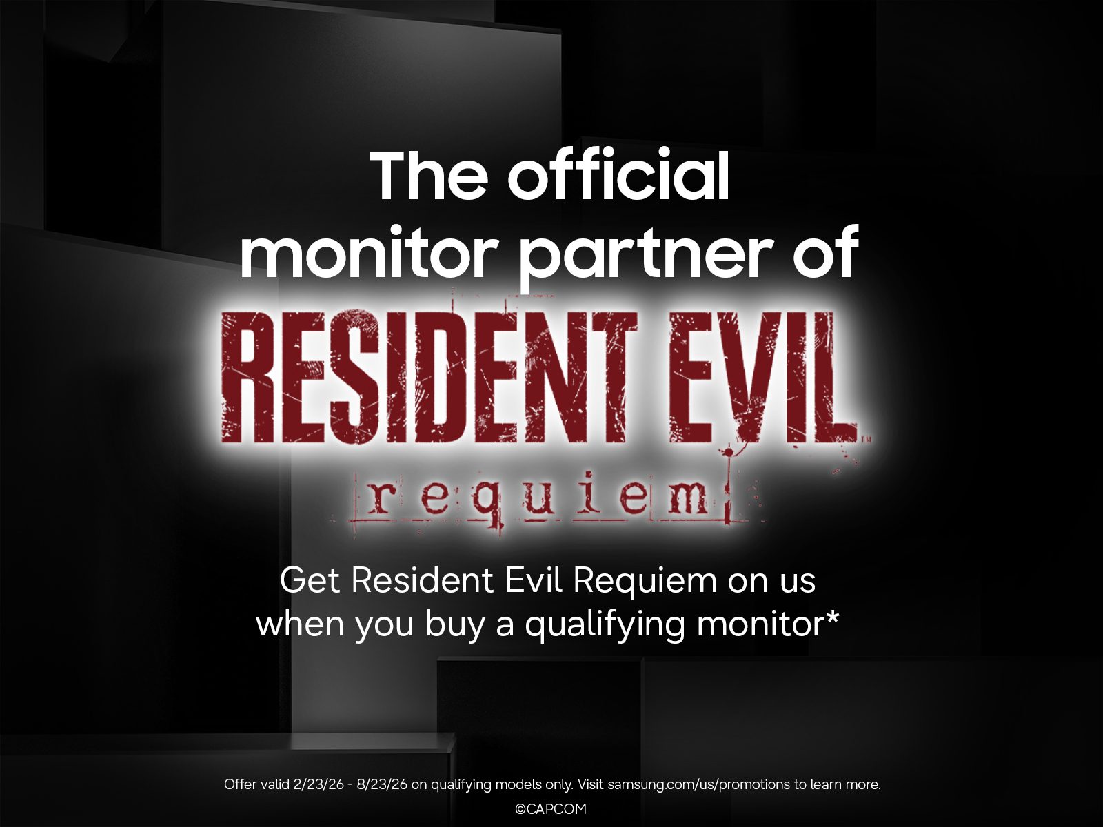 SamsungUS/home/computing/monitors/gaming/02192026/ResidentEvil_Partnerof_PDPCarousel_DT_1600x1200_Red_NoLogo_170KB.jpg