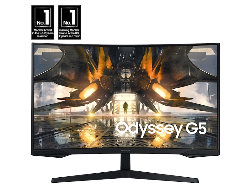 32&quot; Odyssey G55A WQHD 165Hz 1ms(MPRT) HDR10 Curved Gaming Monitor