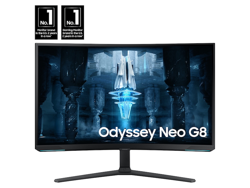 32&quot; Odyssey Neo G8 4K UHD 240Hz 1ms(GtG) Quantum HDR2000 Curved Gaming Monitor with Matte Display Monitor