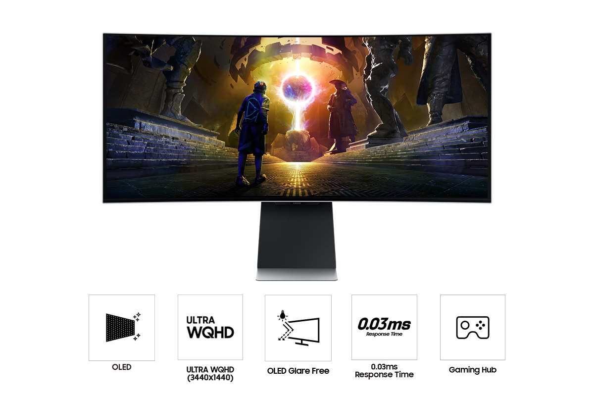 Thumbnail image of 34” Odyssey OLED G8 (G85SD) Ultra-WQHD 175Hz 0.03ms Curved Gaming Monitor