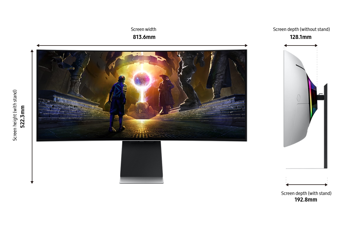 Thumbnail image of 34” Odyssey OLED G8 (G85SD) Ultra-WQHD 175Hz 0.03ms Curved Gaming Monitor