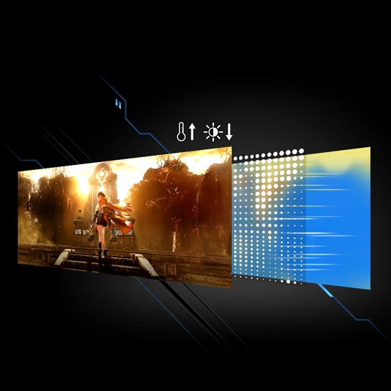 Stay cool with automatic brightness control: Thermal Modulation System